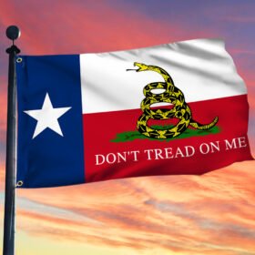 Texas Grommet Flag Gadsden Don't Tread on Me Flag LHA1766GFv1