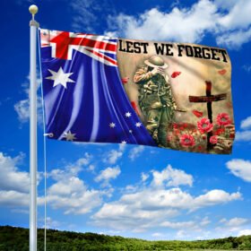 Australia Veteran Grommet Flag History War NTB265GF