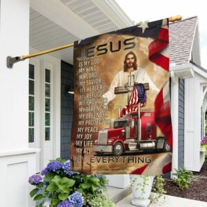Truck Flag Jesus Is My God My Everything LHA1762F