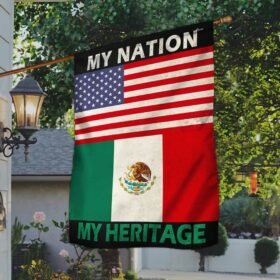 American Mexican Flag My Nation My Heritage DBD2868Fv1