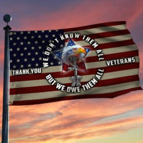 Veterans Day Grommet Flag Thank You Veterans QNK1000F