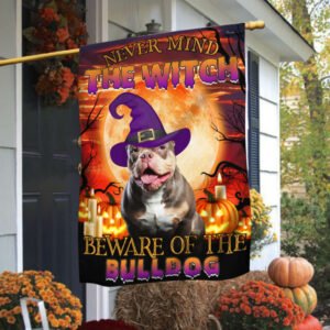 Halloween Flag Beware Of The Bulldog THB2504Fv26