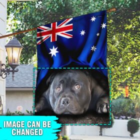 Personalized Dog Pet Patriotic Australian Flag THH3346Fv1CT