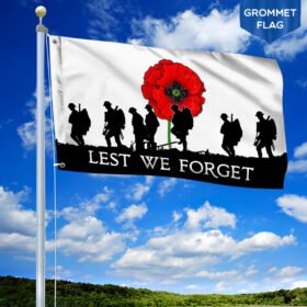 Veteran Grommet Flag Lest We Forget Remembrance Day MLH1883GF