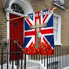 Remembrance Flag UK Remembrance Poppy Cross Flag TRN1347Fv1