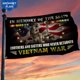 Vietnam Veteran. Brothers And Sisters Who Never Returned Flag