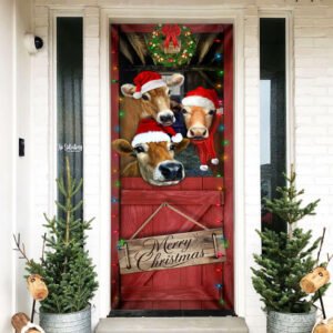Cattle Christmas Door Cover THB3427D