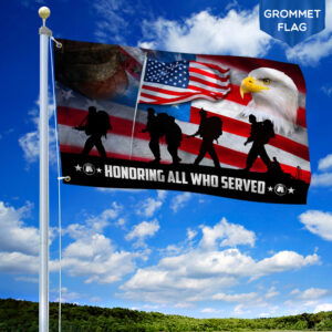 Veteran Grommet Flag Honoring All Who Served  MLH1881GF