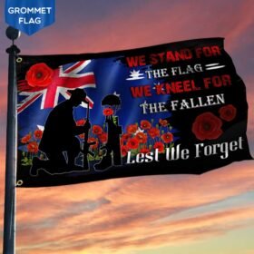 Australia Grommet Flag Stand For The Flag Kneel For The Fallen DBD2845GFv2