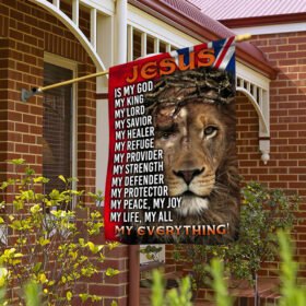 Christian Australian Red Ensign Flag Jesus Lion Of Judah, My Everything DDH2835Fv3