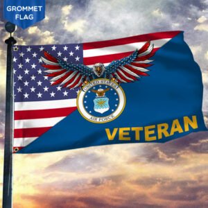 US Air Force Flag U.S. Air Force American Eagle Veteran Flag TRL1338GFv3