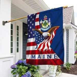 Maine Eagle Flag MLH1774Fv21