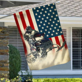 Home Of The Free Because Of The Brave American Soldier Flag TRN1079F