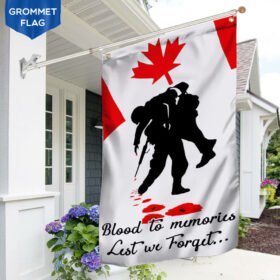 Canada Veteran Grommet Flag Blood In Memories NTB257GF