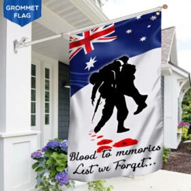 Australia Veteran Grommet Flag Blood In Memories NTB257GFv1