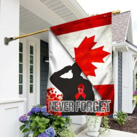 Canadian Veteran Flag Never Forget TTV357F