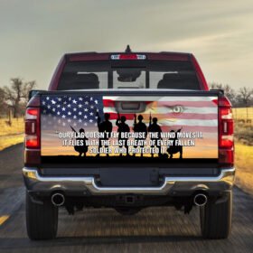 Thank you American Soldier Truck Tailgate Decal Sticker Wrap THH3504TD