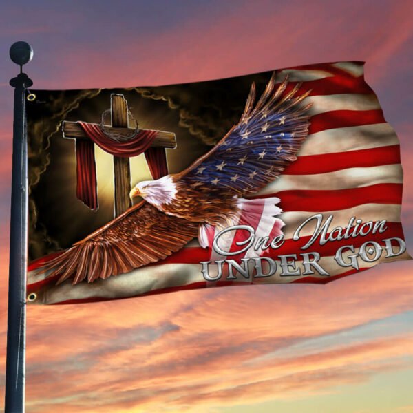 One Nation Under God. American Eagle Flag THB3124GF