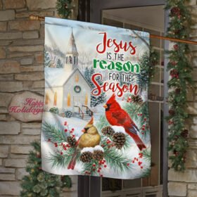 Cardinal Flag Jesus Is The Reason For The Season LHA1860F