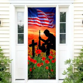 American Veteran Door Cover Lest We Forget NNT73Dv5