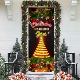 Christmas Door Cover, Christmas It's All About Jesus QNK1002D