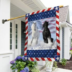 Clydesdale Horses Independence Flag MBH200F