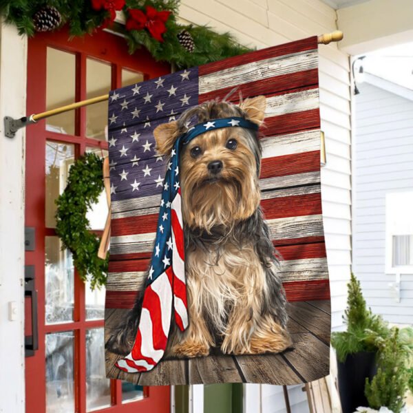 Yorkshire Terrier Dog Flag Charming Dog NTB216Fv6