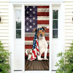 Jack Russell Terrier Dog Door Cover Charming Dog NTB216Dv2