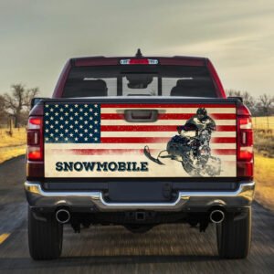 Snowmobile American Truck Tailgate Decal Sticker Wrap LHA1785TD
