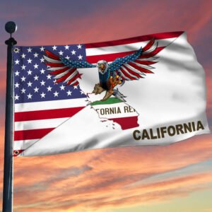 California Flag California Eagle American Grommet Flag TRL1430GFv6