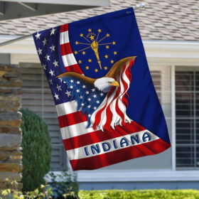 Indiana Flag Indiana American Flag QTR14Fv8