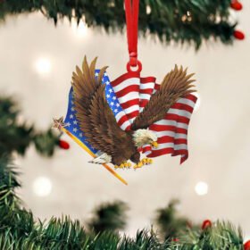 America Flag Custom - Shaped Ornament Star NNT135O