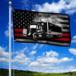 Trucker Flag Proud Trucker American U.S. Grommet Flag TRN944GF