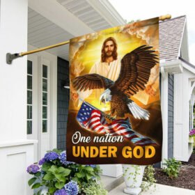 Jesus American Flag One Nation Under God DDH2901F