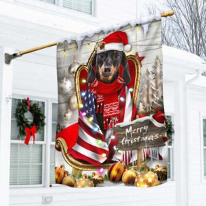 Dachshund Wrap In Glory American Christmas Flag THH3477Fv4