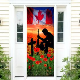 Canada Veteran Door Cover Lest We Forget NTT73Dv2