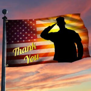 Veteran Flag Thank You Veterans Day American Grommet Flag TRL1304GF