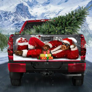 Christmas Bigfoot Truck Tailgate Decal Sticker Wrap Enjoy NTB299TD