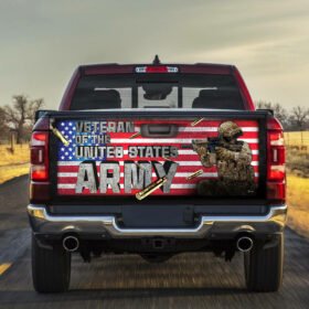 American Veteran Truck Tailgate Decal Sticker Wrap Warriors NTT124TD