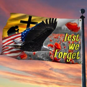 U.S. Veteran Grommet Flag Lest We Forget TTV345GF