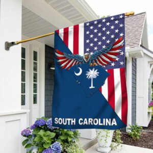 South Carolina Flag South Carolina American Eagle Flag TRL1430Fv4