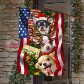 Christmas Chihuahua Flag Merry Woofmas MLH1977F