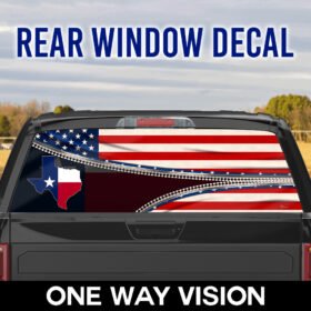 Texas Rear Window Decal State Of Mind ANT218CD