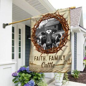 Faith Family Cattle Flag DDH2905F