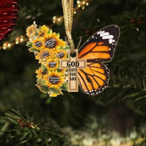 Butterfly Ornament God Says You Are LHA1818O