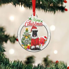 Black Miniature Schnauzer Dog Custom - Shaped Ornament NTB286O