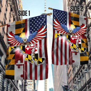 Maryland American Eagle Flag THB3471Fv1