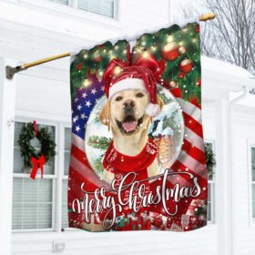 Labrador Retriever Merry Christmas Flag THH3463Fv2