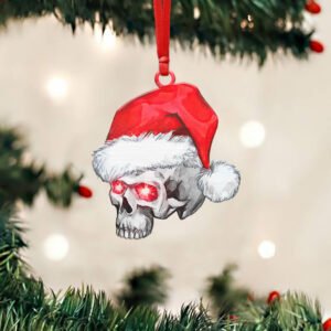 Christmas Skull Custom - Shaped Ornament NTB298O