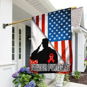 U.S. Veteran Flag Never Forget TTV357Fv1